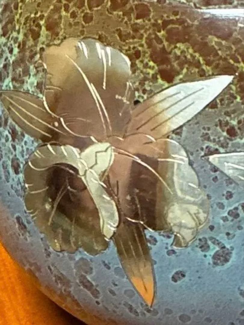 【加賀象嵌(ぞうがん)】　花入　 　　金沢　伝統工芸の美　骨董