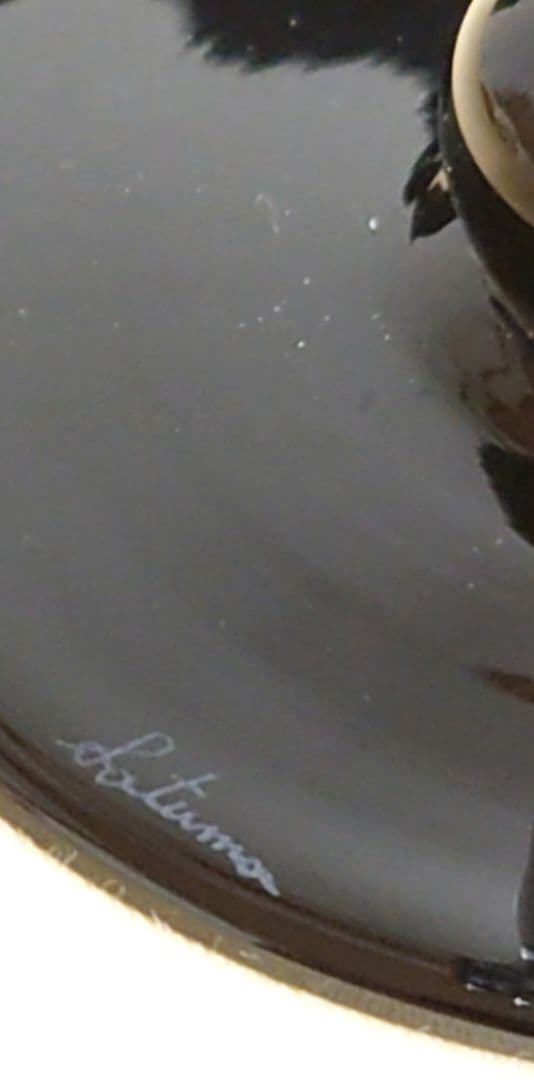 薩摩切子　薩摩びーどろ工芸　シャンパングラス　ブラック