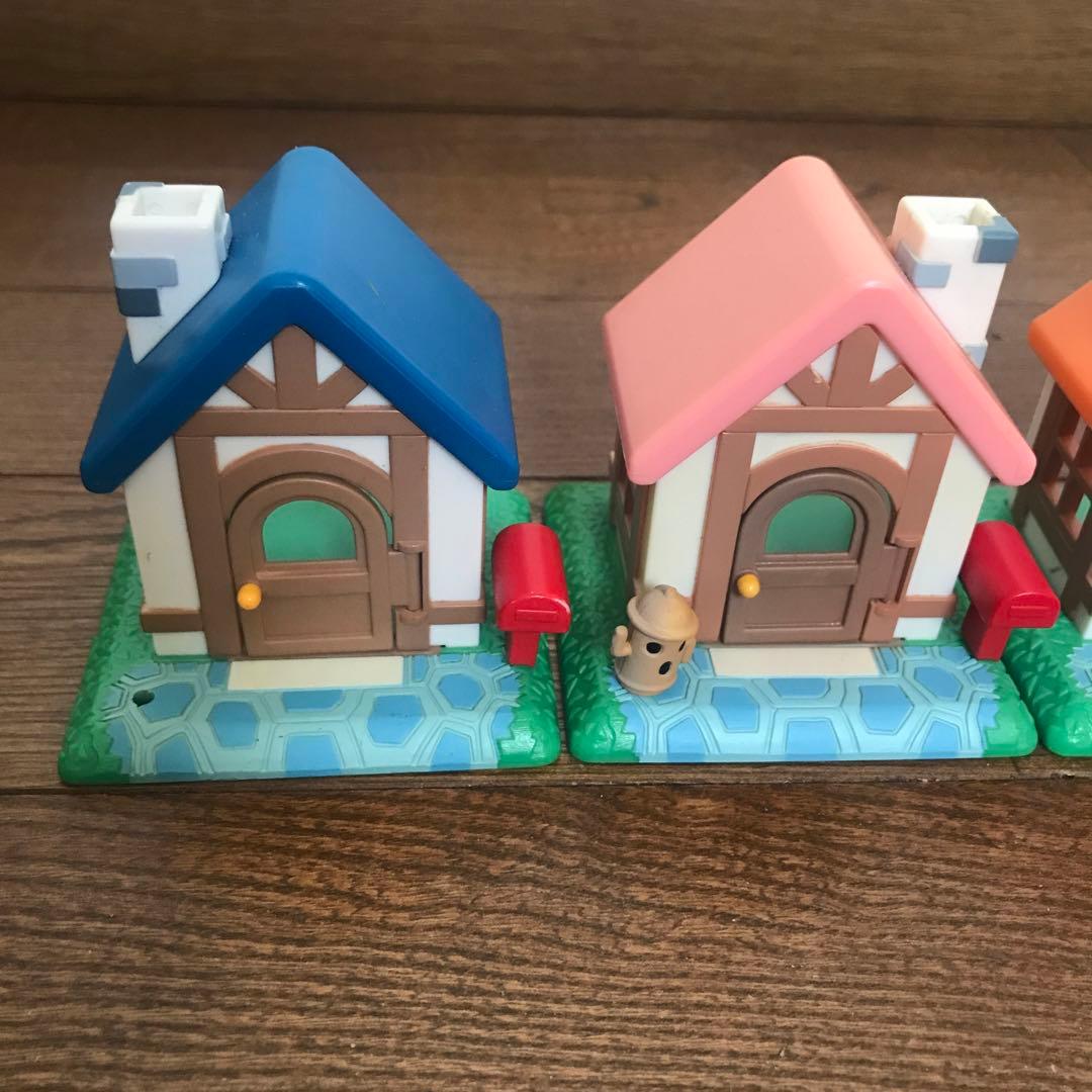 どうぶつの森　森をつくろう！　赤い屋根　オレンジの屋根　青い屋根　ピンクの屋根