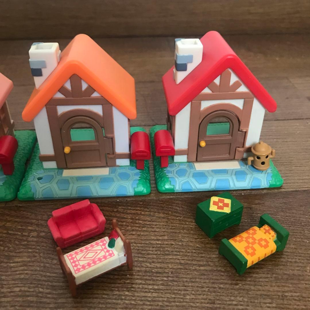 どうぶつの森　森をつくろう！　赤い屋根　オレンジの屋根　青い屋根　ピンクの屋根
