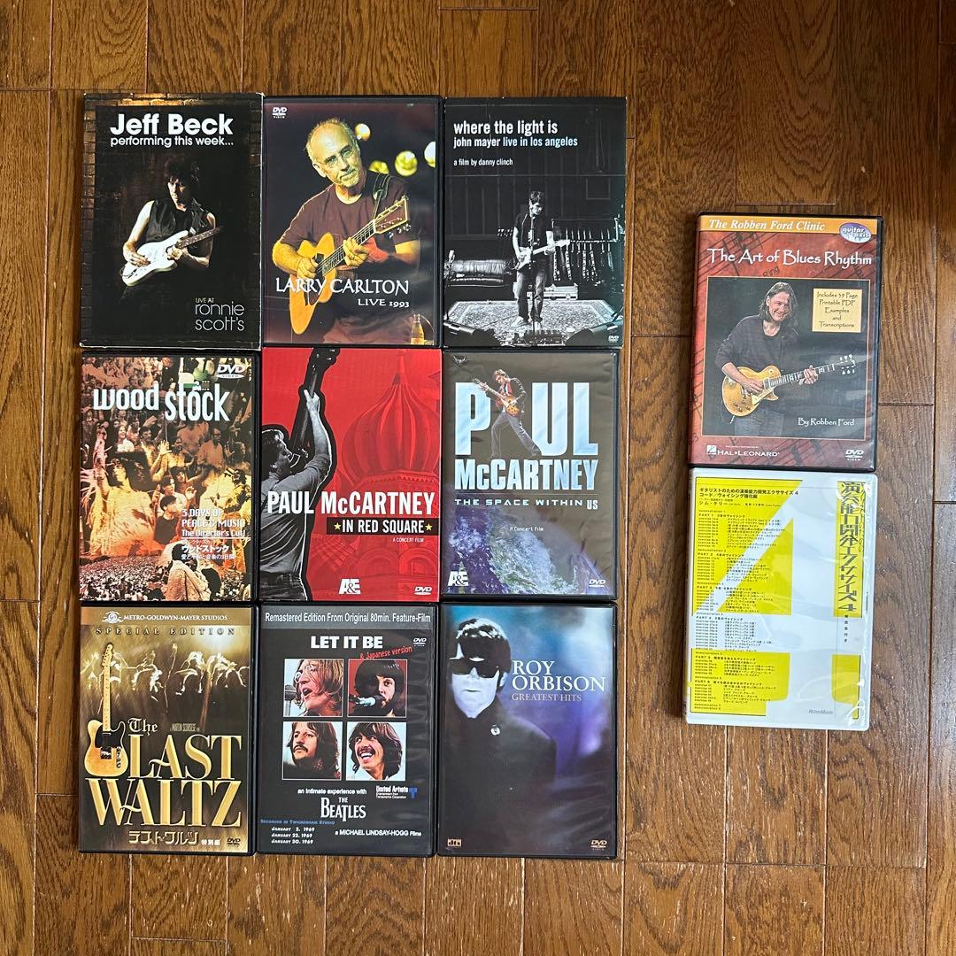 音楽ライブDVD9個 プラスおまけでギター教則DVD２個セット