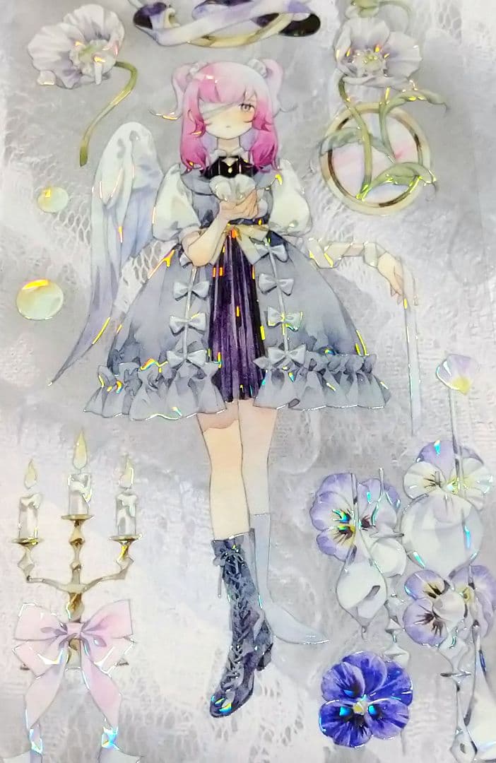 J758＃枕边童话(贝壳光)Likey切り売り海外人物マステ女の子