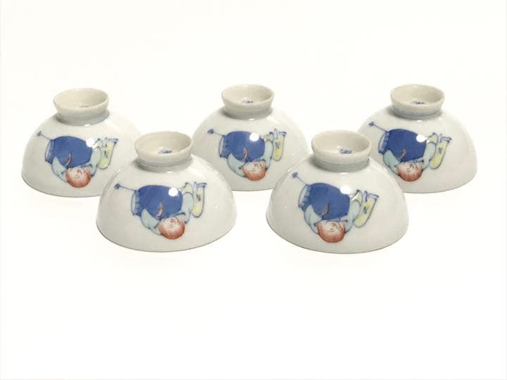 作家物　十二代　酒井田柿右衛門　猩猩　酒器揃　盃　猪口　徳利　セット