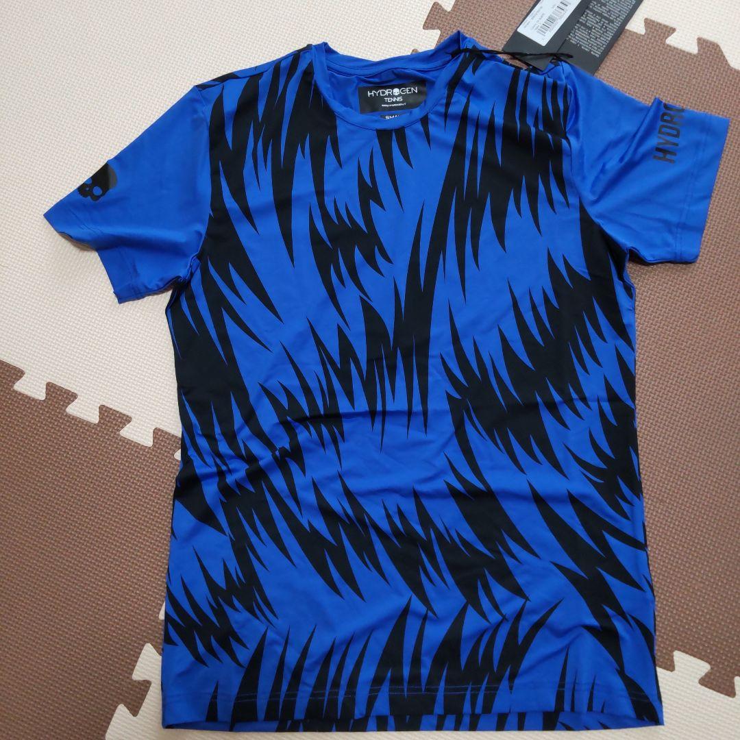 【★週末セール！★】HYDROGEN テニスウェア Sサイズ 青　黒　メンズ