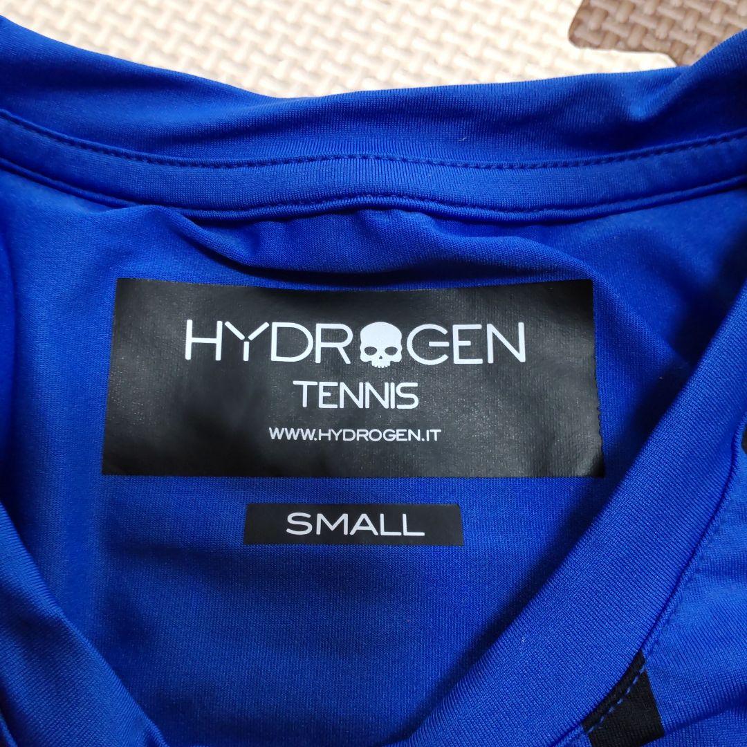 【★週末セール！★】HYDROGEN テニスウェア Sサイズ 青　黒　メンズ