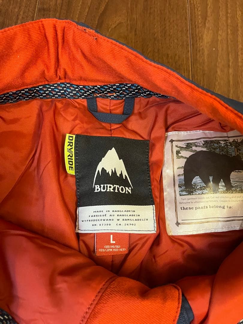バートン スノーボードウェア キッズ Lサイズ