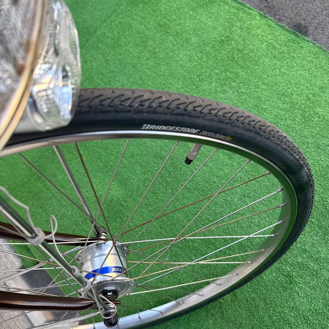 ブリヂストン アルベルト自転車26インチ 内5速 オートライト ブラウン
