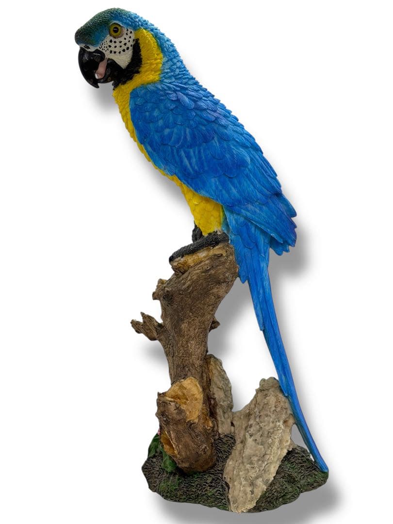 #希少種-ベニコンゴウインコ・ルリコンゴウインコ 樹脂製オブジェ 2体セット