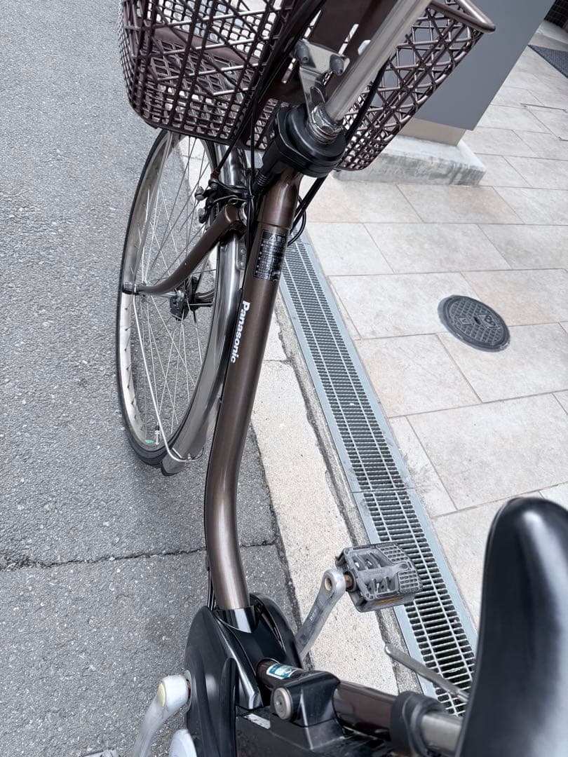 大阪府　パナソニック　電動アシスト自転車 シティタイプ ブラウン