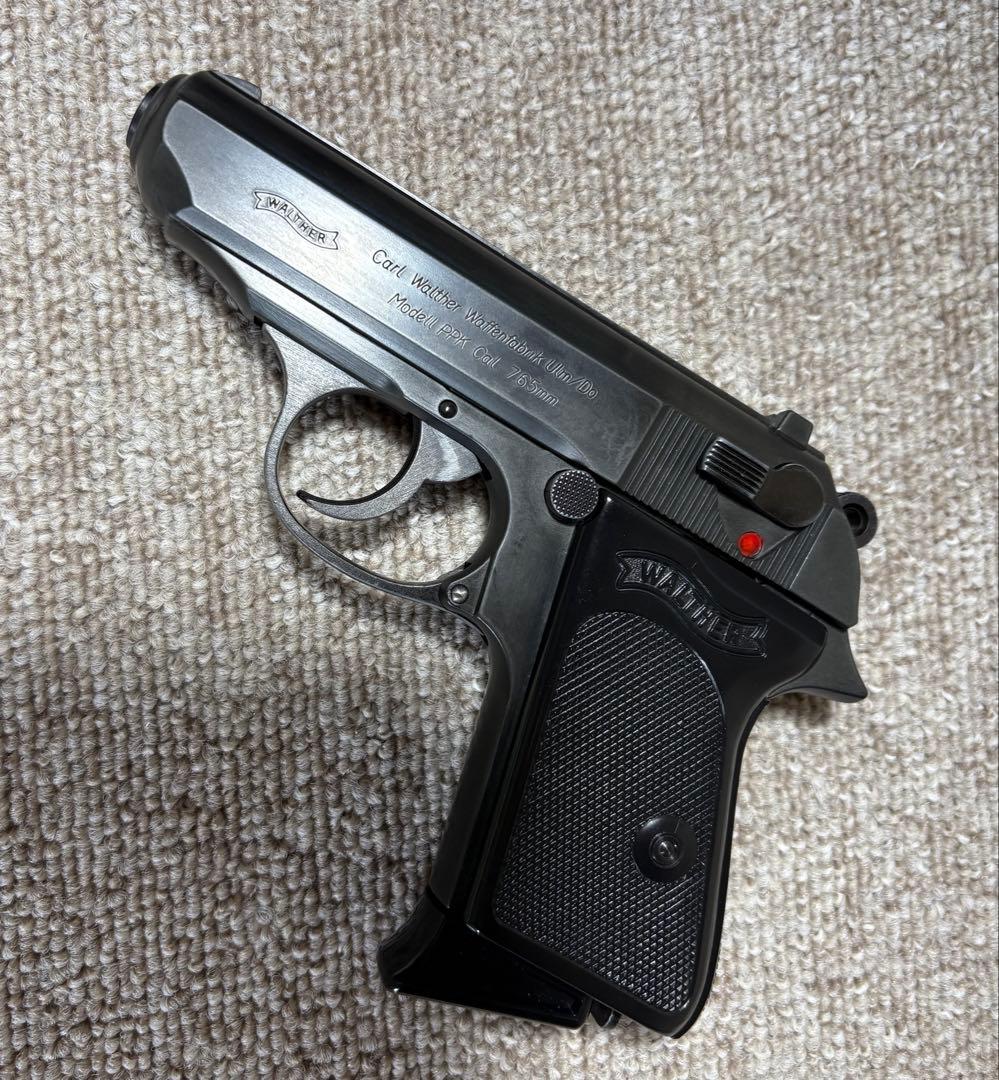 マルシンHWモデルガンワルサーPPKサイレンサー、レアグリップ付Ｊボンドイメージ