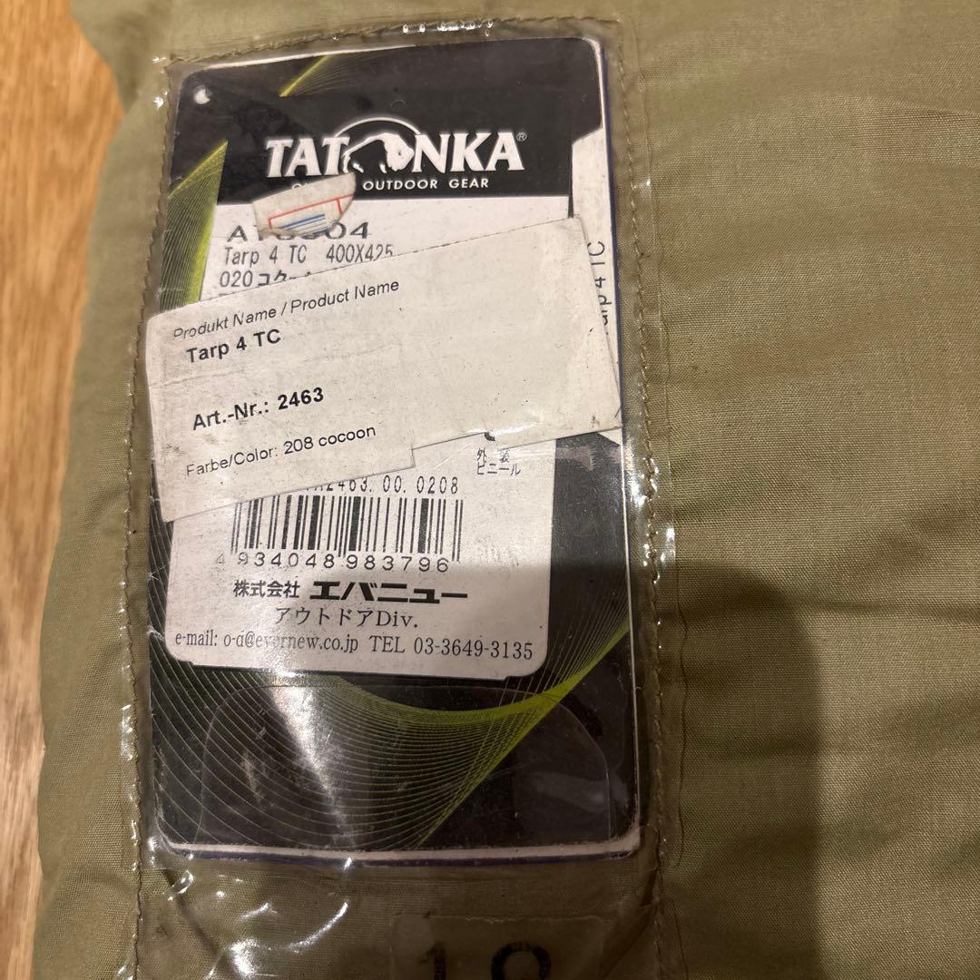 テント・タープ TATONKA Tarp 4 TC