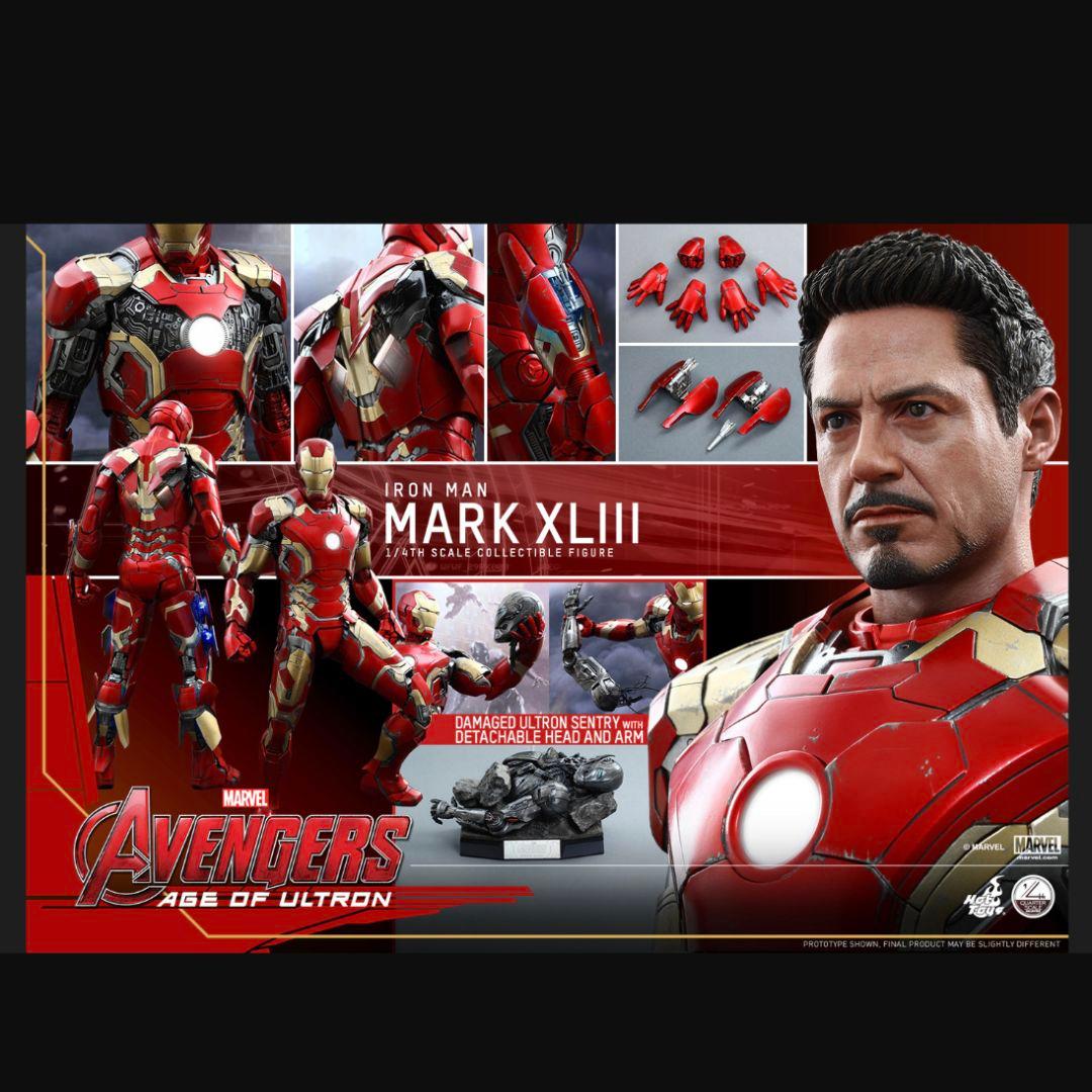 新品：ホットトイズ 1/4 アイアンマンマーク43 クォーター アベンジャーズ
