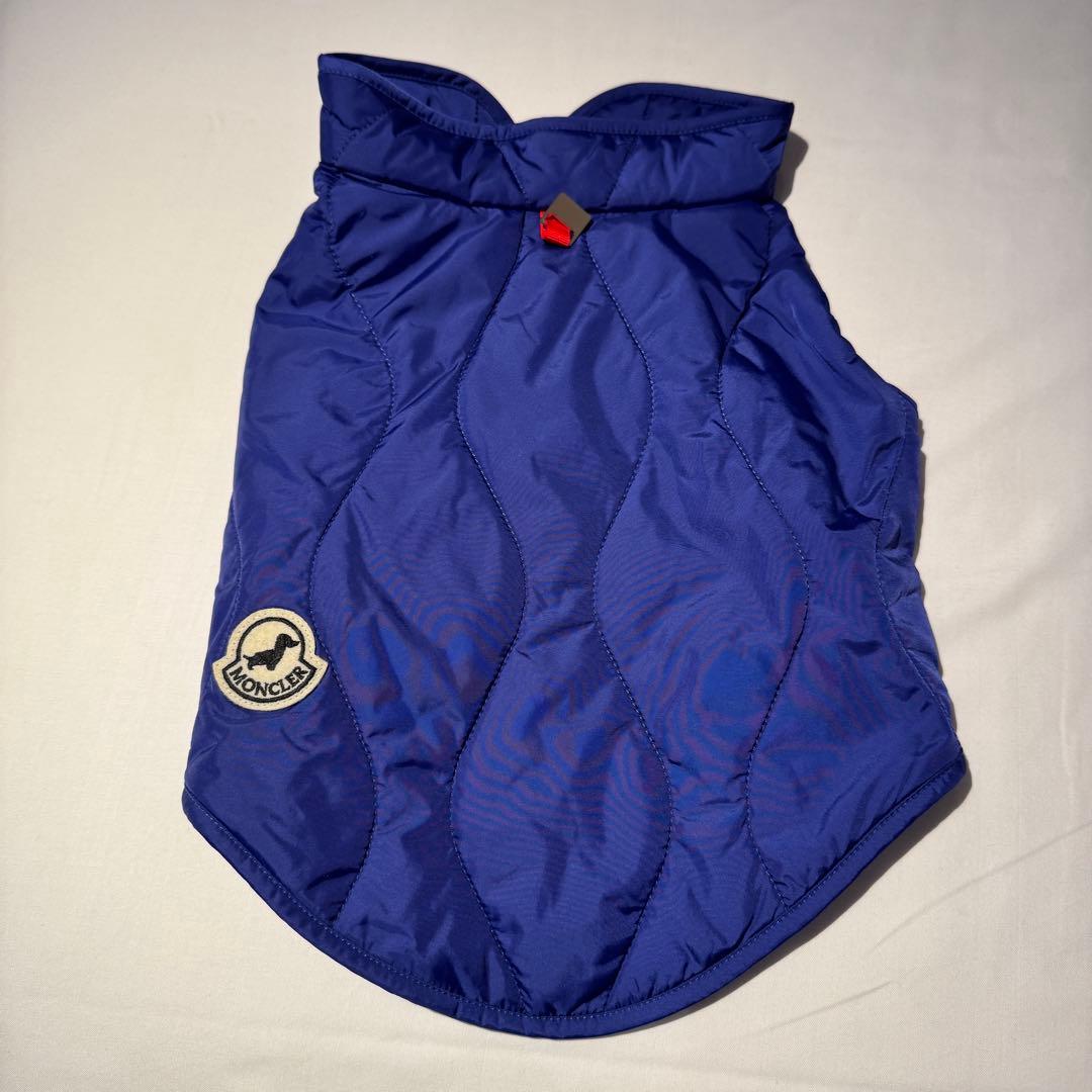 ドッグベスト 犬 MONCLER モンクレール ブルー 青 ダウンジャケット
