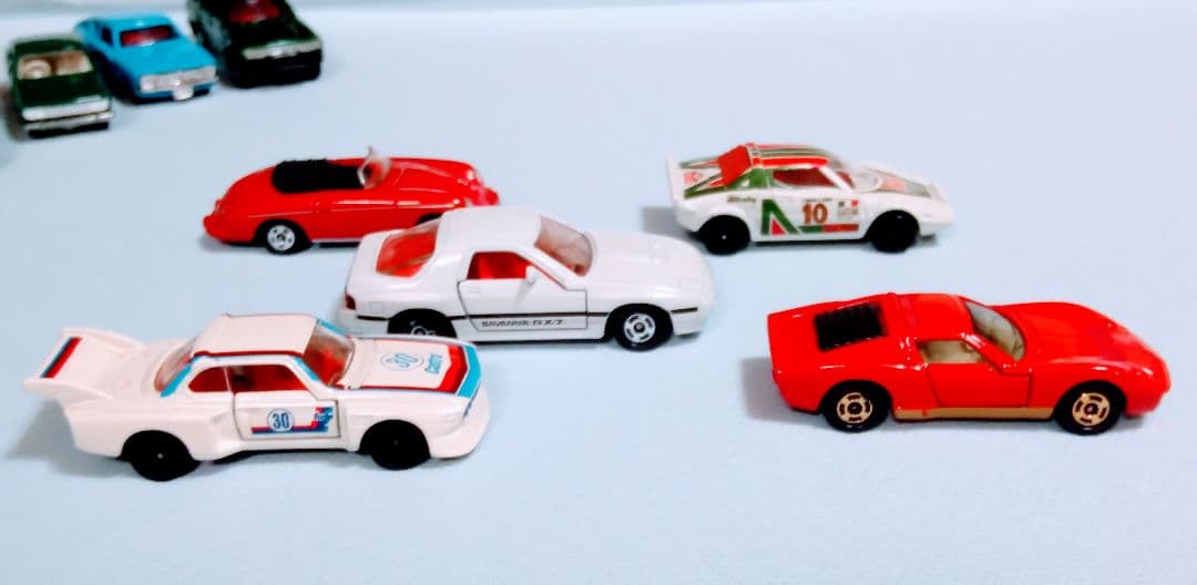 トミカ、ストラトス・ポルシェ・ミウラ・CSL・セリカ・サニー・チェリー・全10台