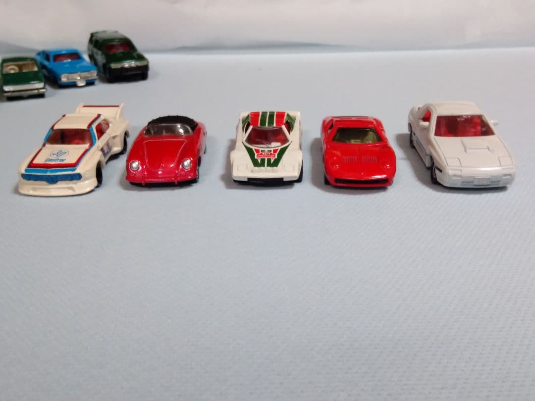 トミカ、ストラトス・ポルシェ・ミウラ・CSL・セリカ・サニー・チェリー・全10台