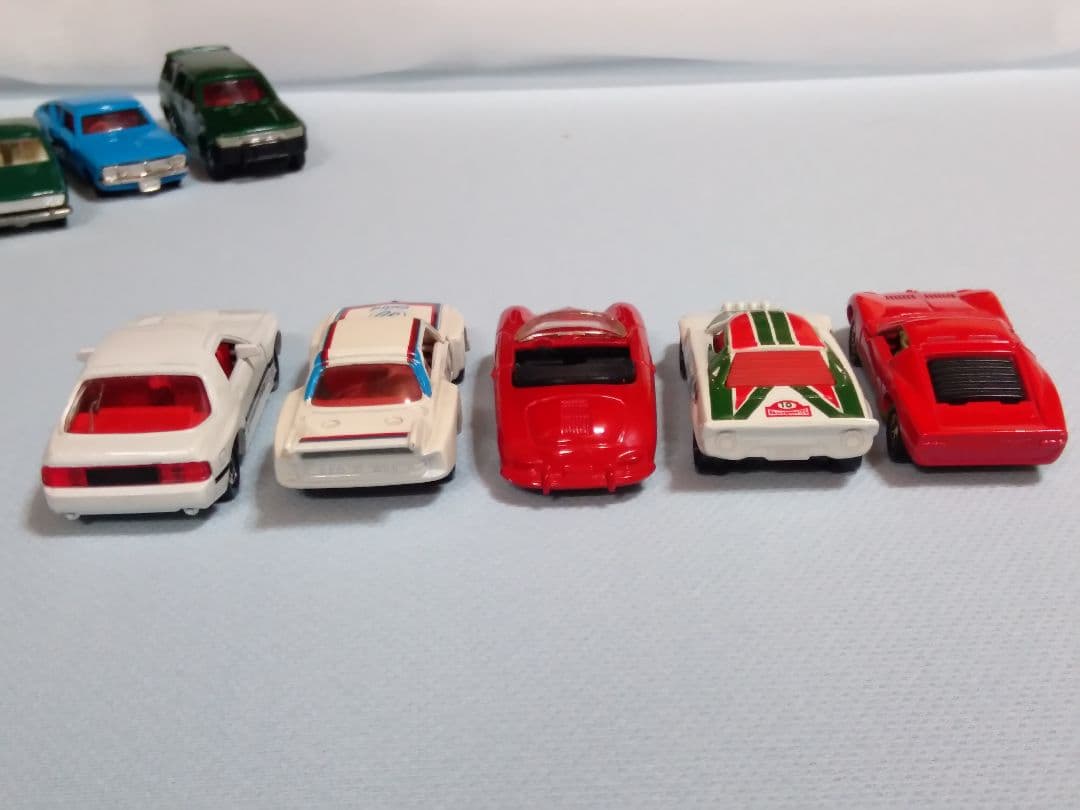 トミカ、ストラトス・ポルシェ・ミウラ・CSL・セリカ・サニー・チェリー・全10台