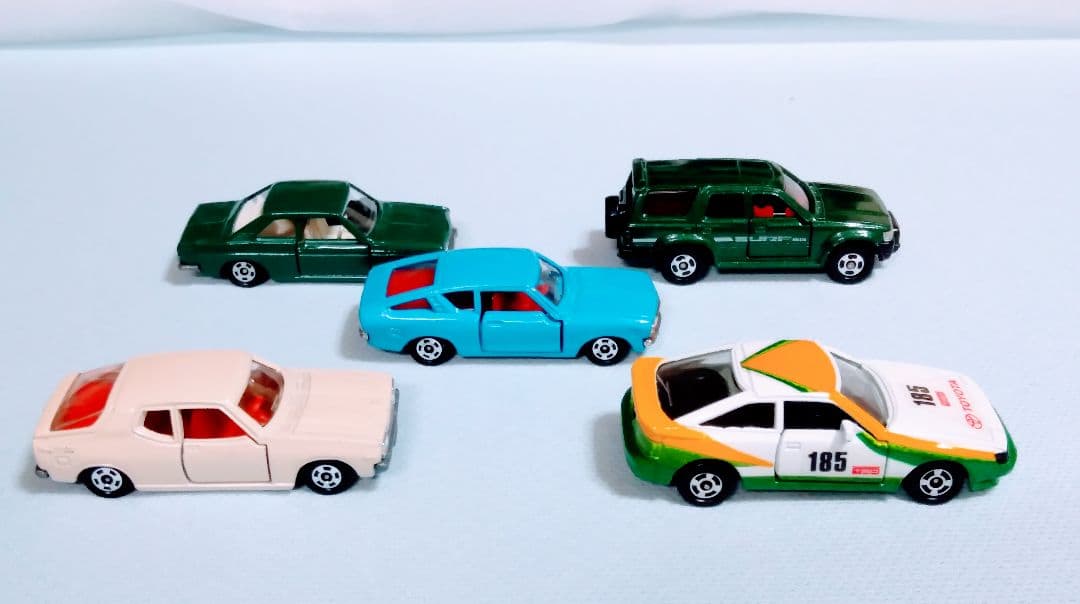 トミカ、ストラトス・ポルシェ・ミウラ・CSL・セリカ・サニー・チェリー・全10台
