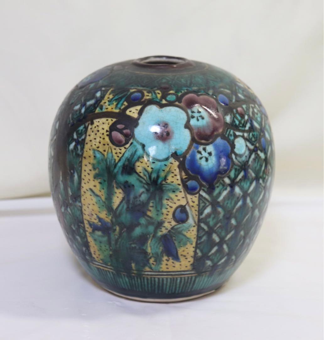 時代　九谷小壺　吉田屋　送料込み0227