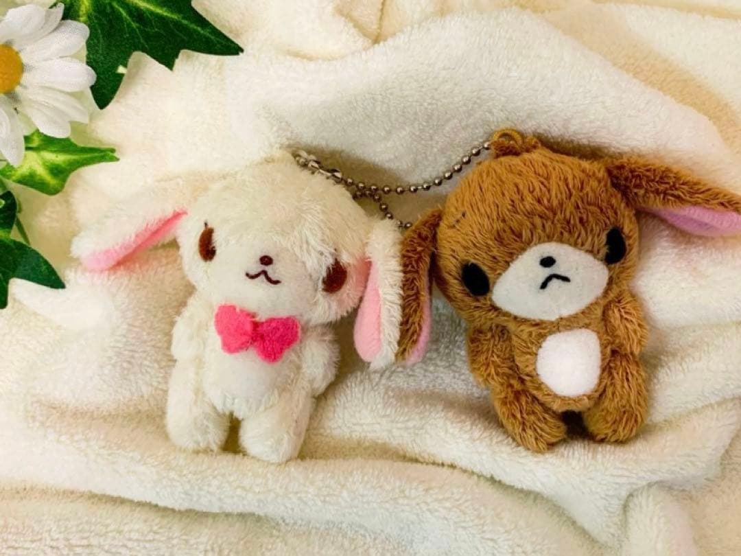 ★希少レア★ シュガーバニーズ　ペアマスコット　ぬいぐるみ　ボールチェーン　初期