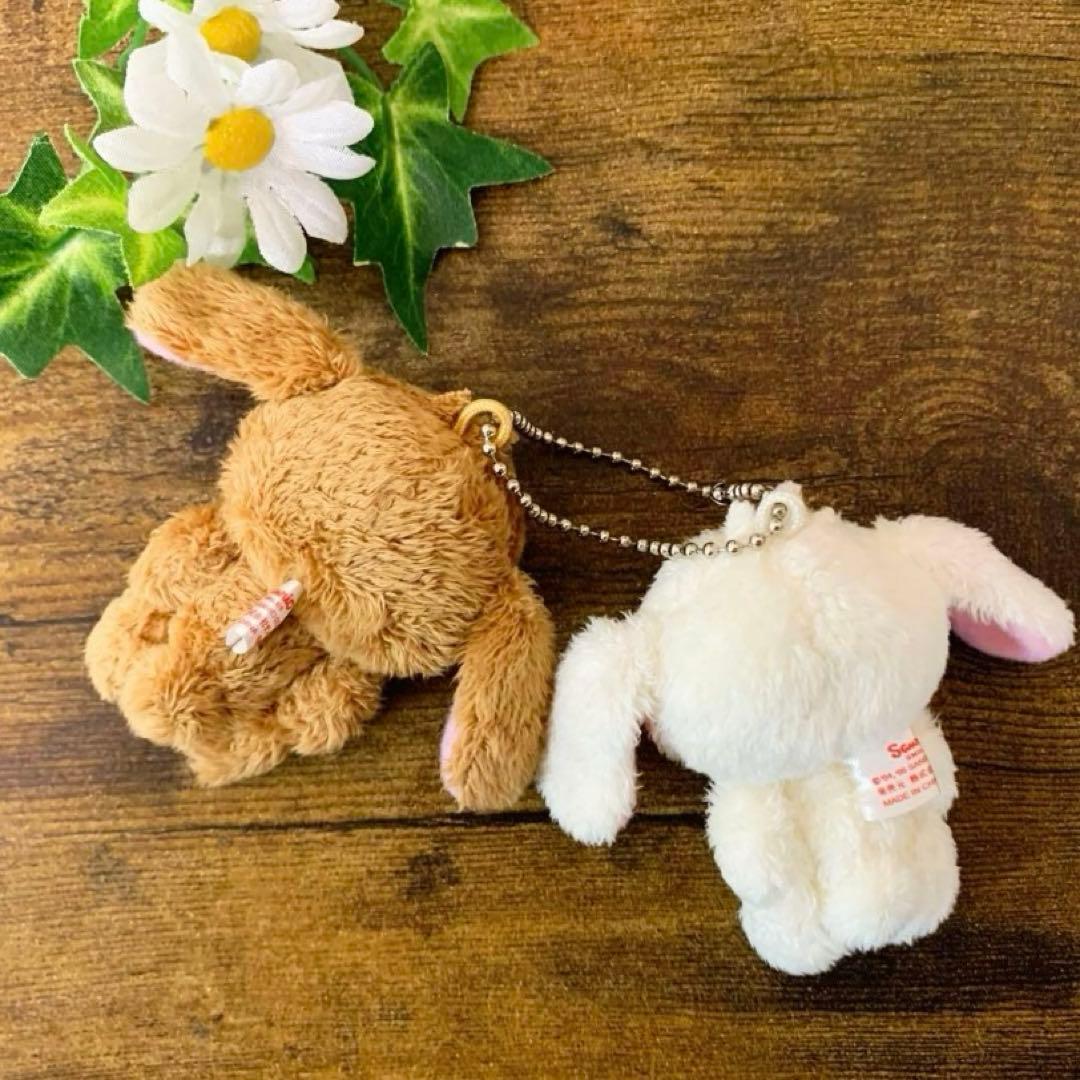 ★希少レア★ シュガーバニーズ　ペアマスコット　ぬいぐるみ　ボールチェーン　初期