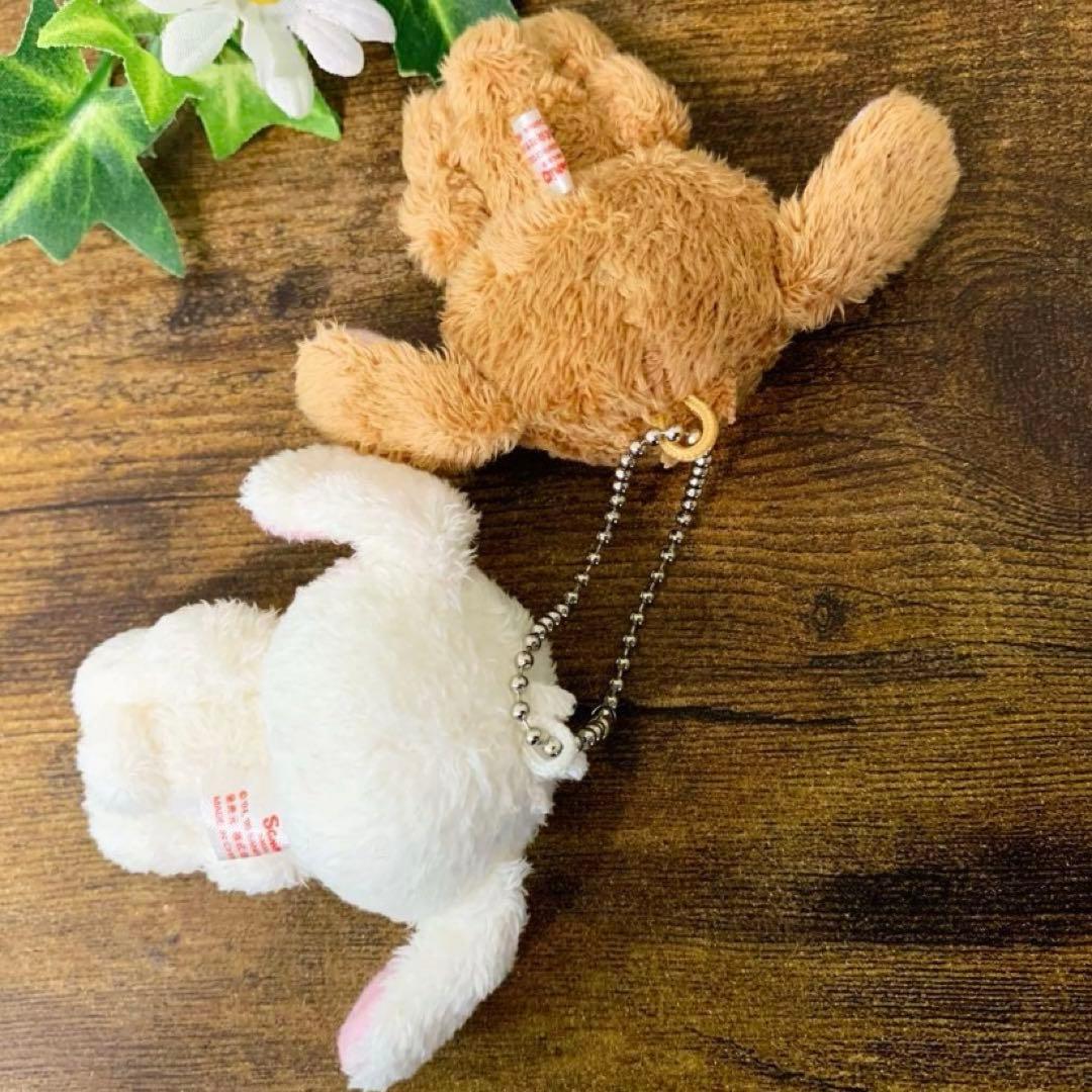 ★希少レア★ シュガーバニーズ　ペアマスコット　ぬいぐるみ　ボールチェーン　初期