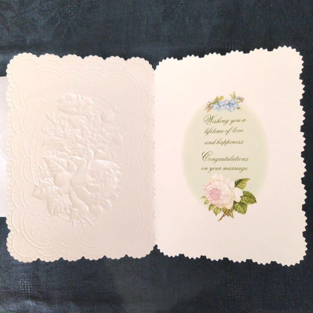 キャロルウィルソン　ウェディングカード　グリーティングカード　ローズ　忘れな草