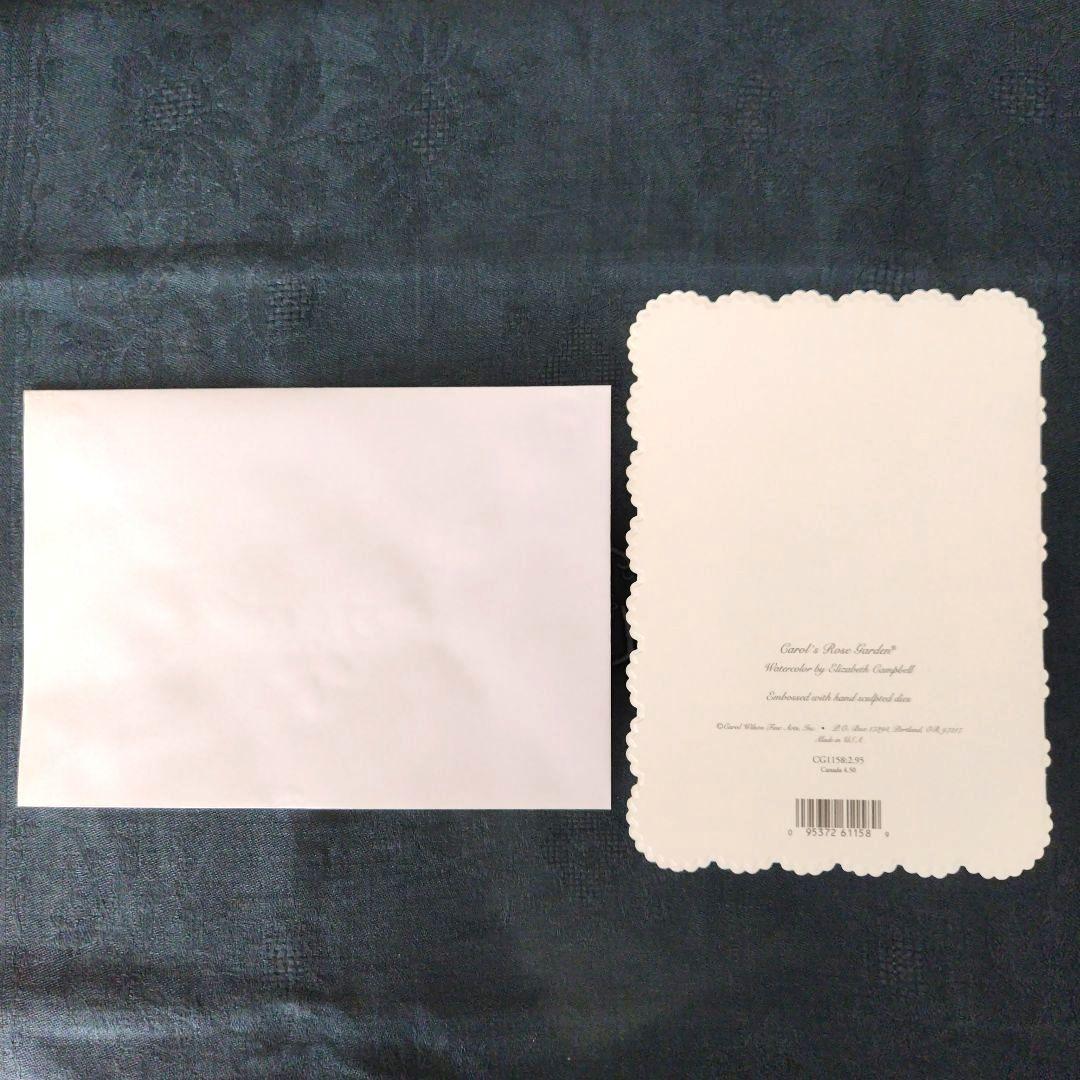 キャロルウィルソン　ウェディングカード　グリーティングカード　ローズ　忘れな草