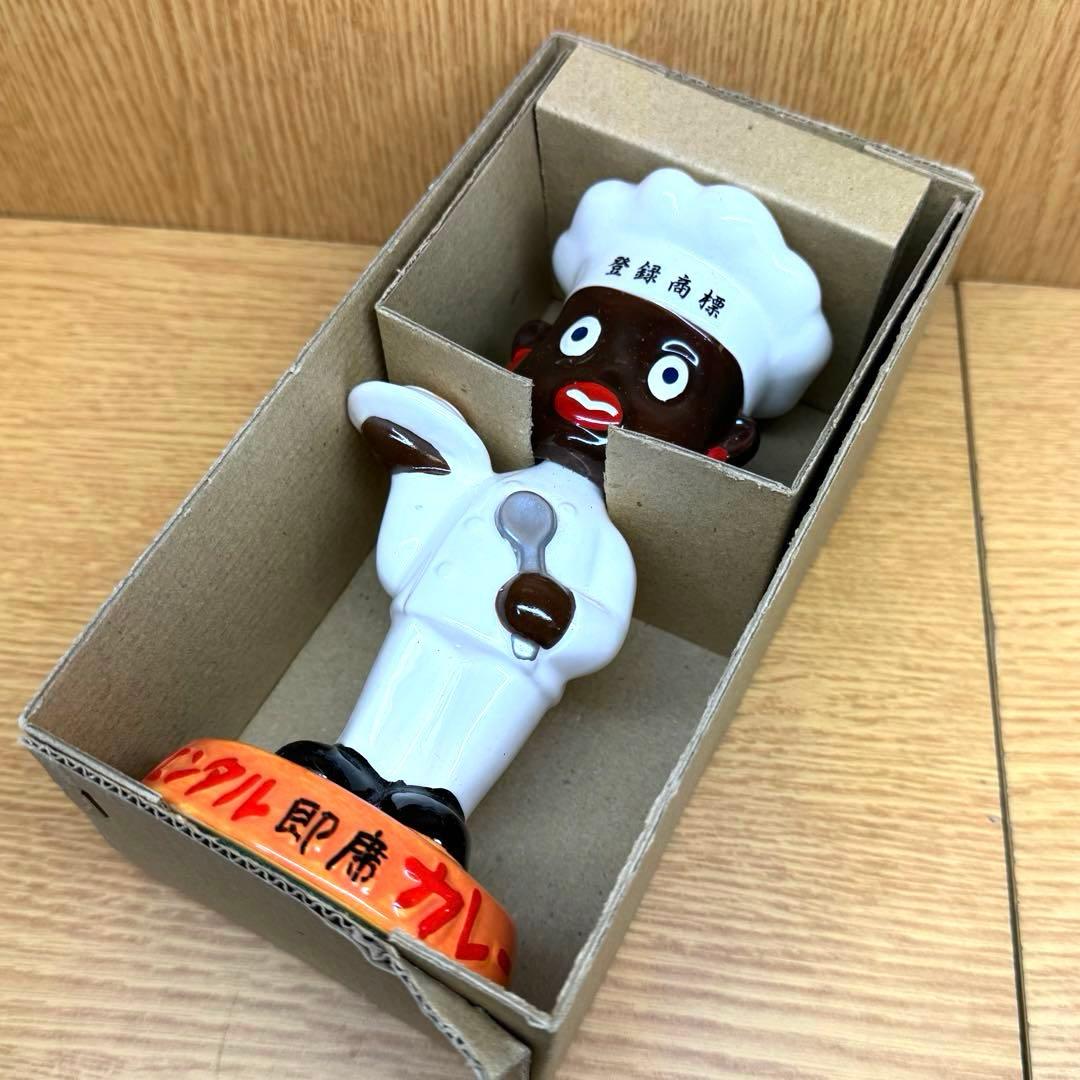 【オリエンタル坊や】　首振り人形　陶器製ツヤ有りver. 化粧箱付き