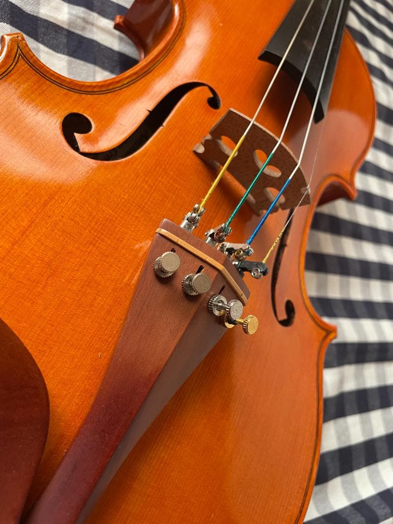 西ドイツ製 バイオリン 美しいワンピースバック ４／４サイズ 駒調整済み