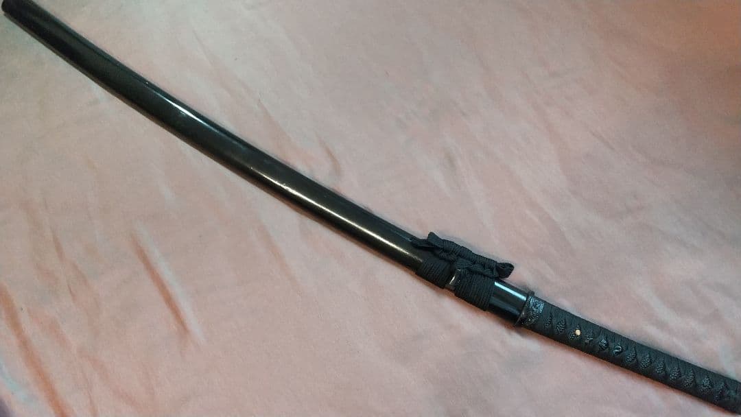 【樋入り尖り互の目刃紋】模造刀 舞踊 模擬刀 拵え 喰出し鍔 刀剣 日本刀 刀