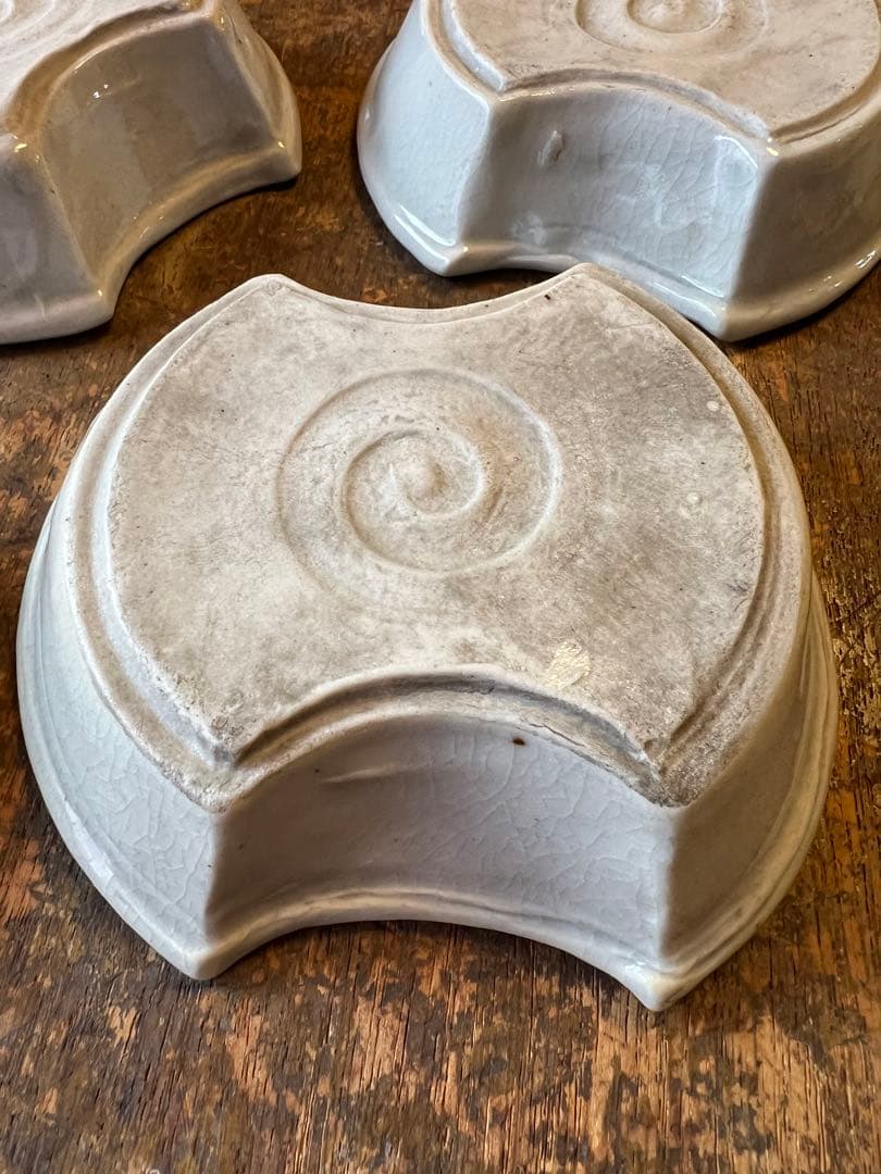 分銅型小鉢9枚セット　アンティーク　古陶磁器　白磁　レトロ　食器　古道具　古民家