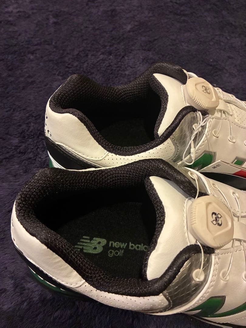 極美品NEW BALANCE MGB574 ゴルフシューズ シロ 26 boa