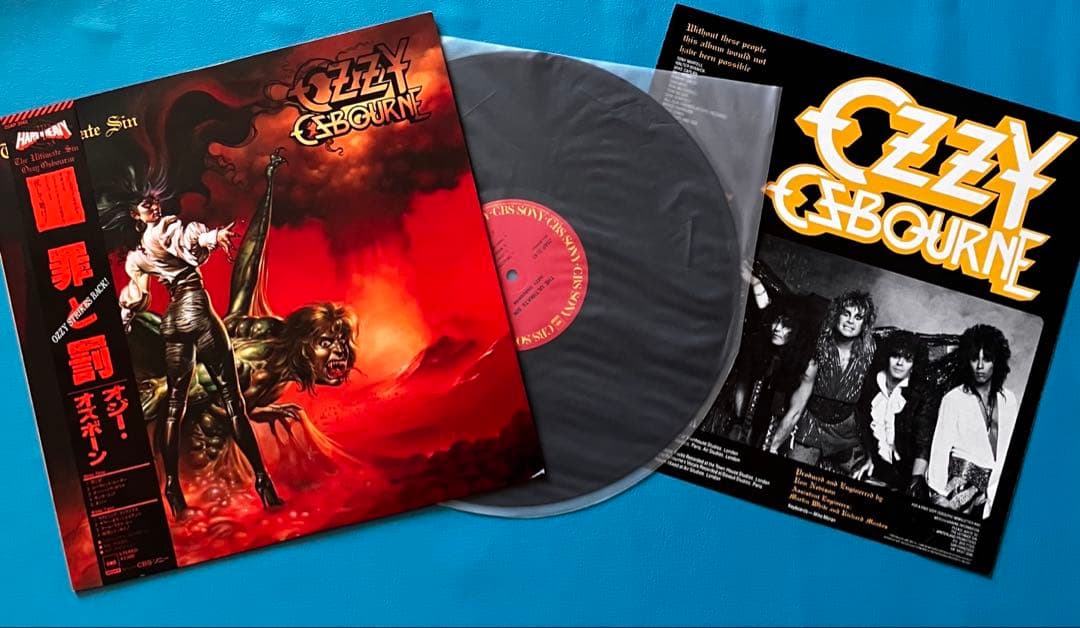 【中古LP】【国内オリジナル盤】 【帯付き】 オジー・オズボーン/ 「罪と罰」