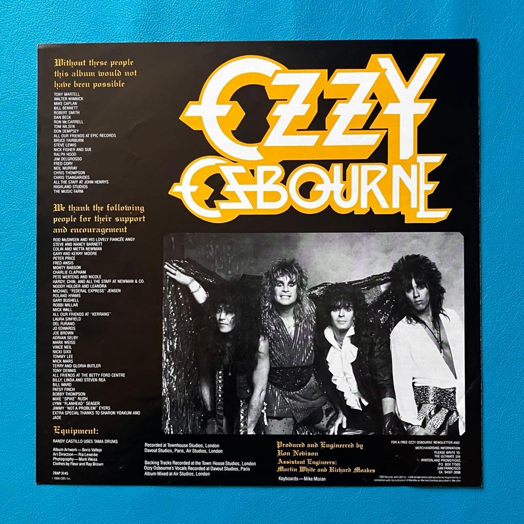 【中古LP】【国内オリジナル盤】 【帯付き】 オジー・オズボーン/ 「罪と罰」