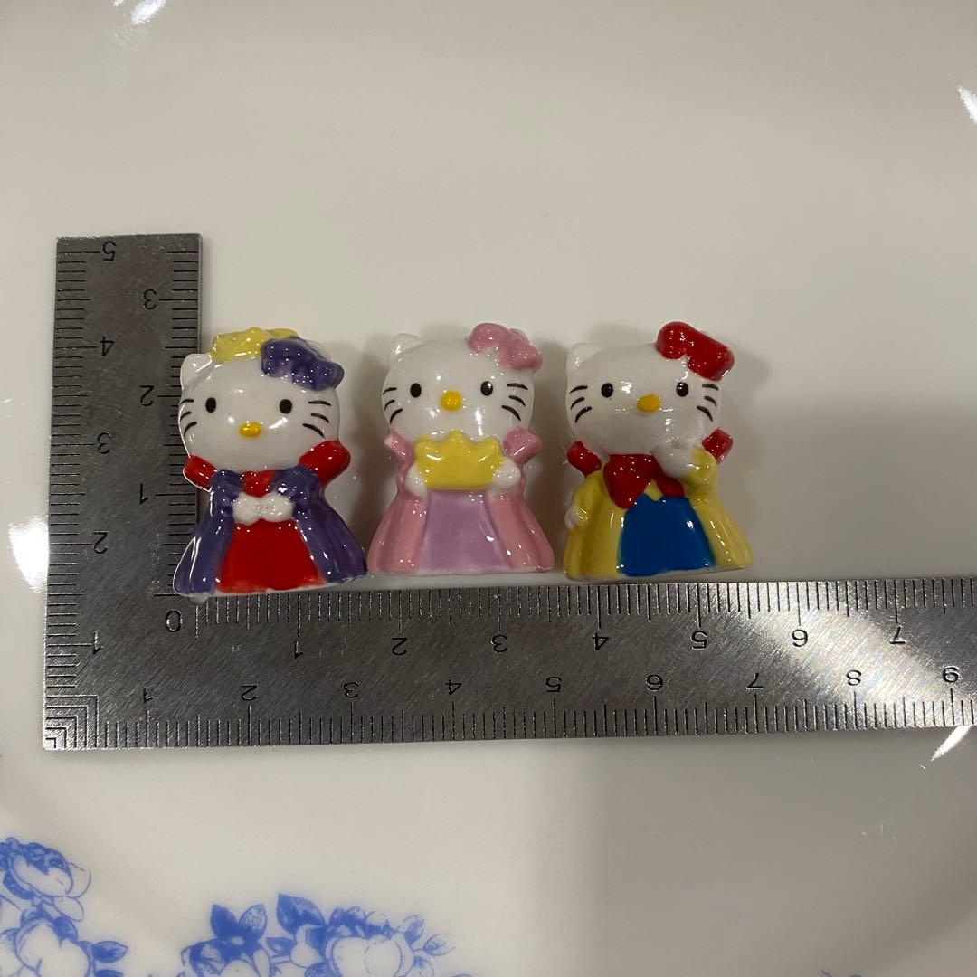 フェーブ ハローキティ10体 フェーヴ 陶器 ミニチュア　王冠