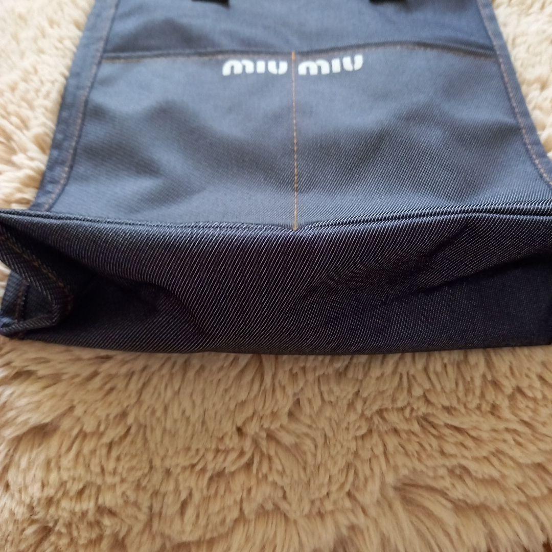 miumiu♡ノベルティトートバッグ♡デニムコーティング♡1点のみ