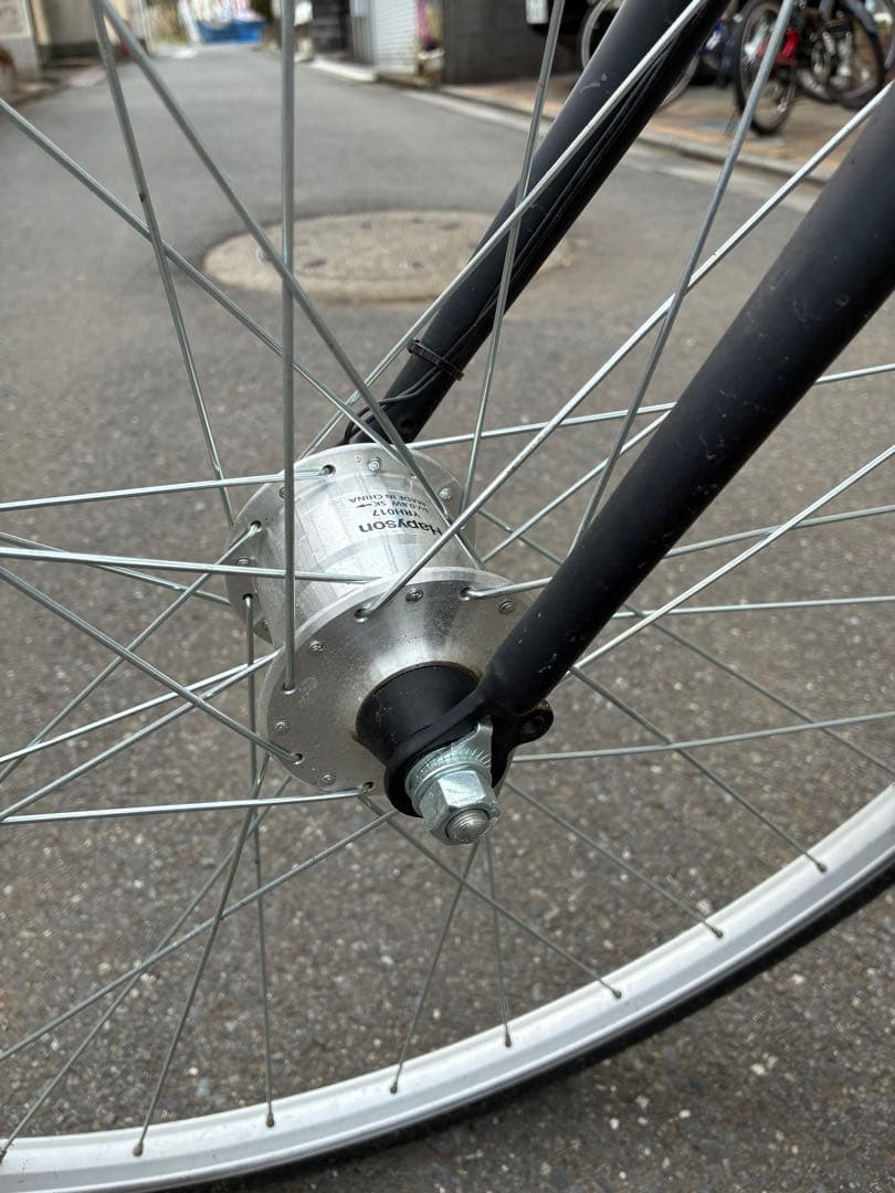 練馬区　あさひ　クロスバイク　ウィークエンドバイクス　7段変速　ブラック