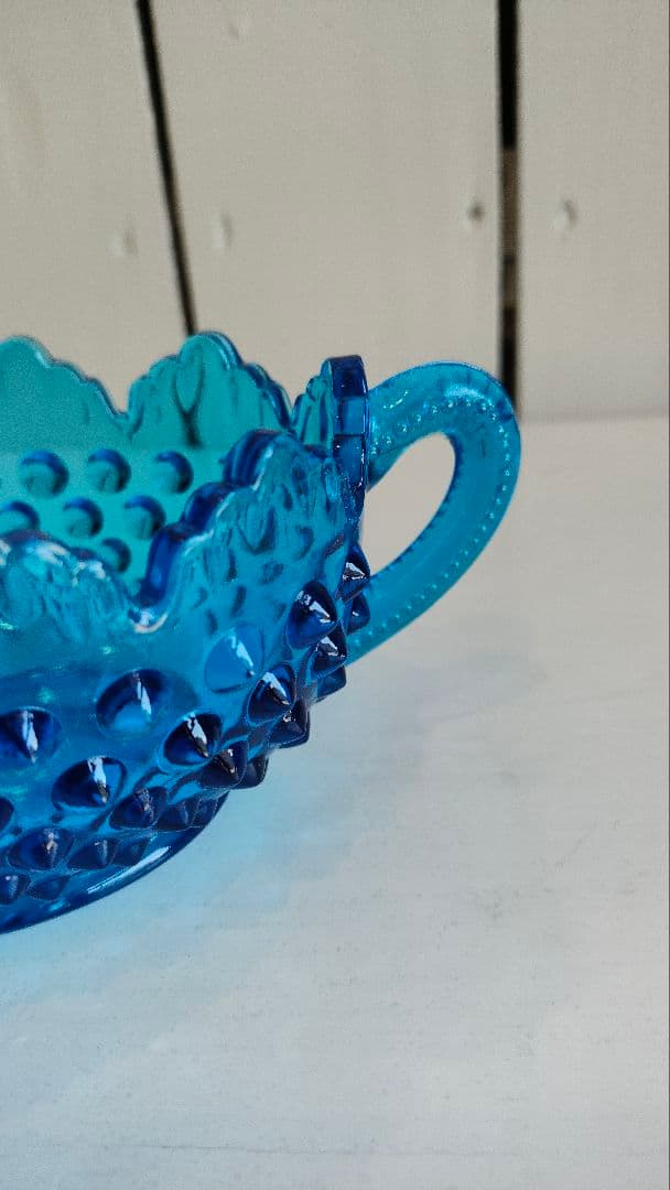 '50~'60 フェントン Fenton Blue Hobnail 美品