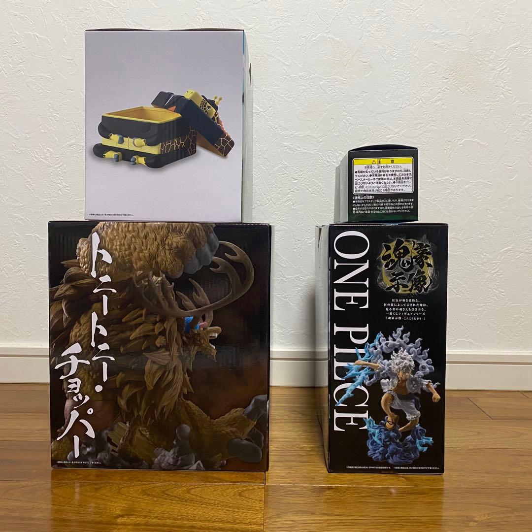 ワンピースEX 一番くじ 5点セット フィギュア ヘッドマグネット 小物入れ