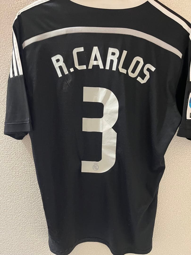 ヨウジヤマモト y-3 レアル・マドリード ユニフォームR.カルロス シャツ 黒