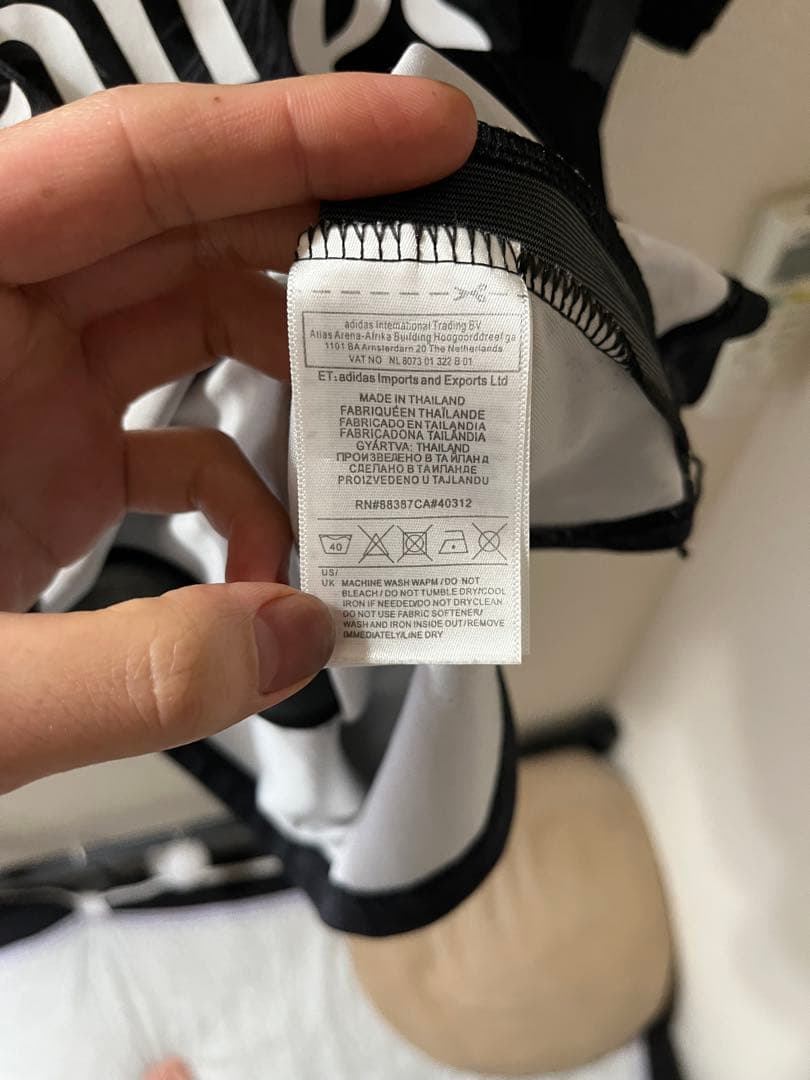 ヨウジヤマモト y-3 レアル・マドリード ユニフォームR.カルロス シャツ 黒