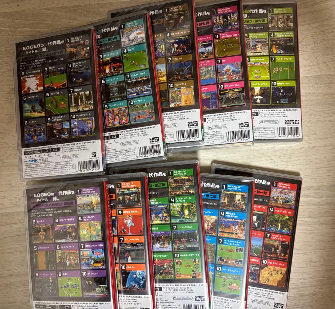 新品未開封 アケアカNEOGEO セレクション Vol.1〜10 Switch