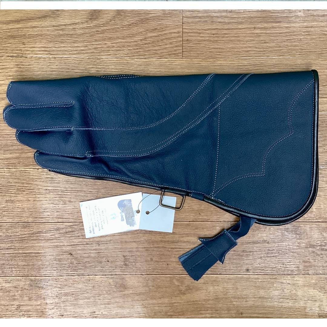 2個 英国から ファルコングローブ 猛禽類 革手袋 ふくろう フクロウ 男女兼用