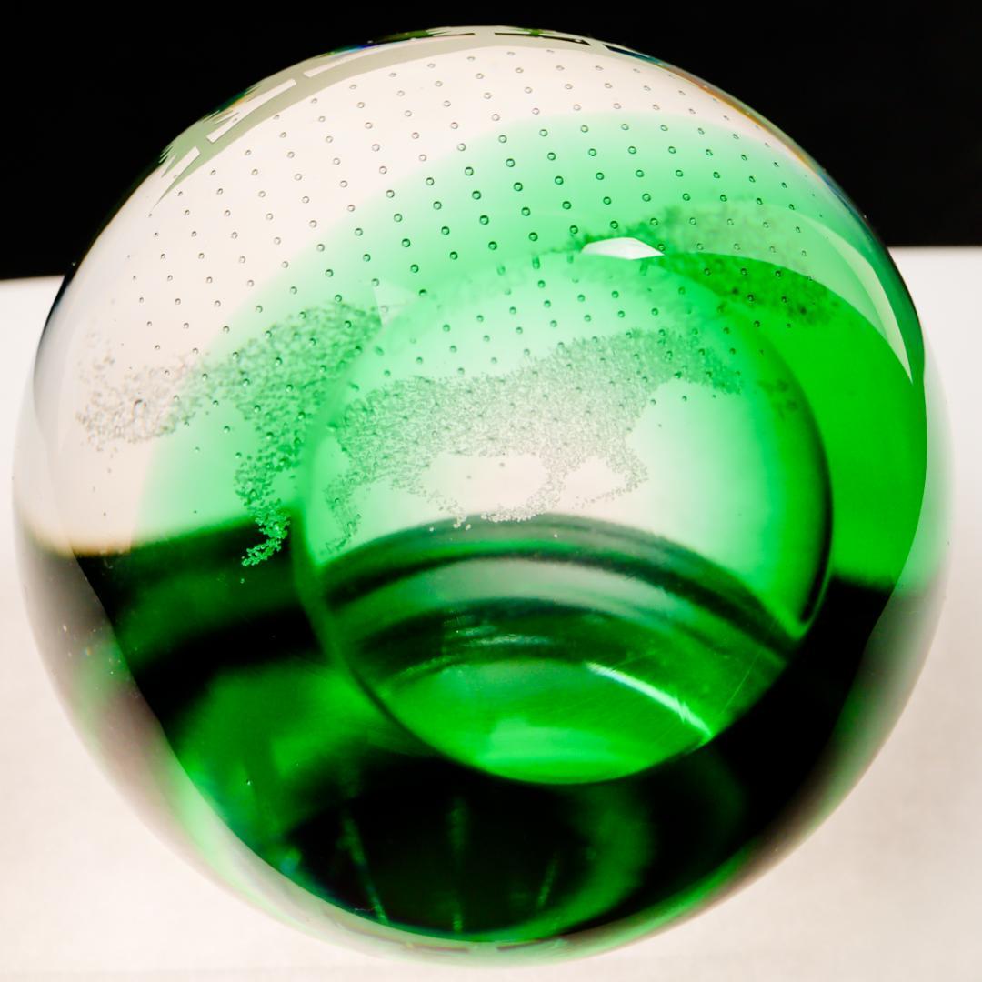 Caithness Glass 森を駆ける馬 エアーパターン ペーパーウエイト