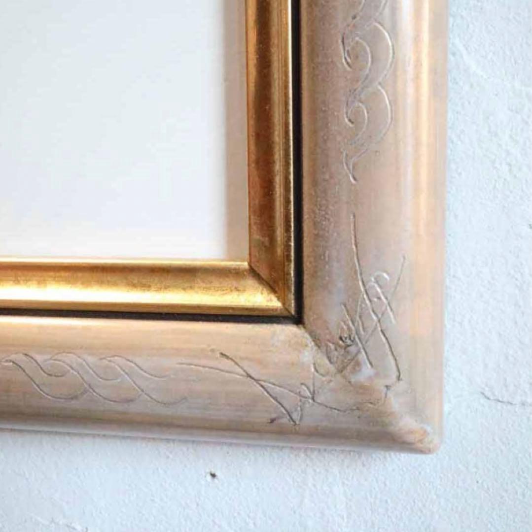 牧野宗則「紅木立　1984」静岡市　木版画　額装