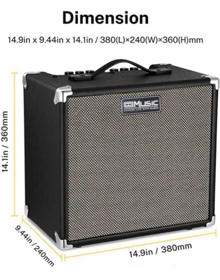 Coolmusic TS112 TS-112ベースギターアンプ 30W