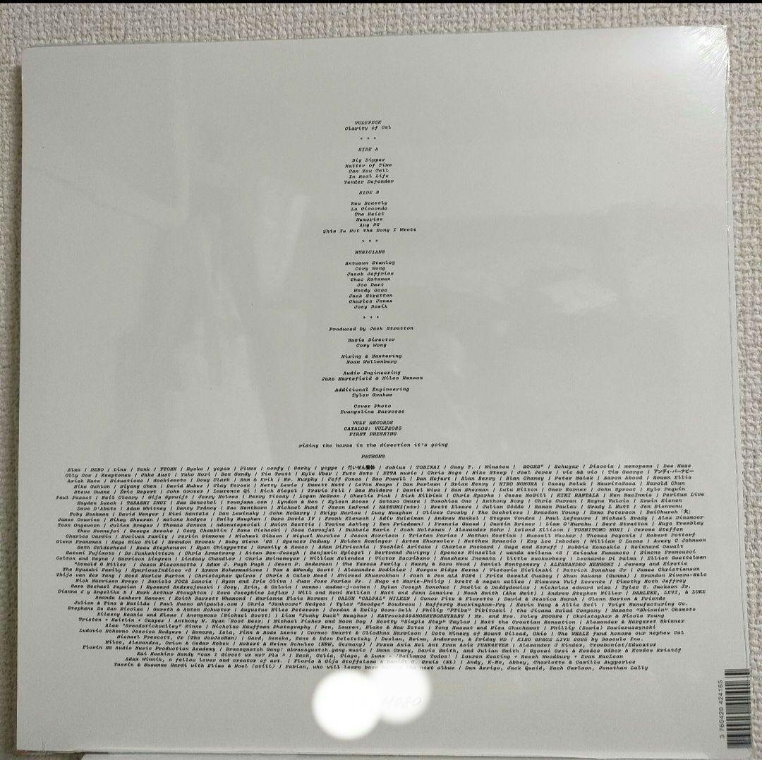 新品!レア!VULFPECK『Clarity of Cal』レコード
