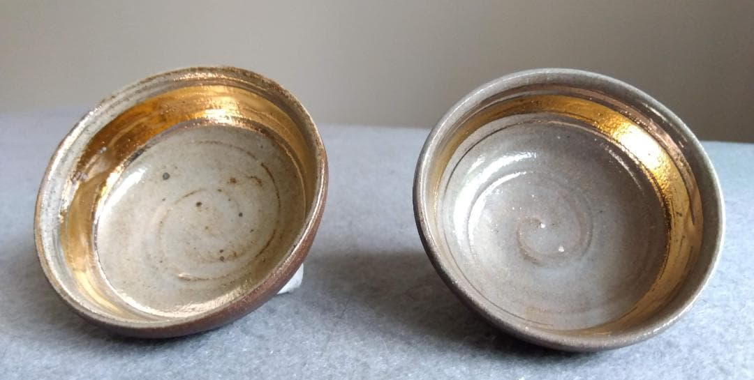 越前焼名工　桝田屋光生　ぐい飲み金盃五客セット