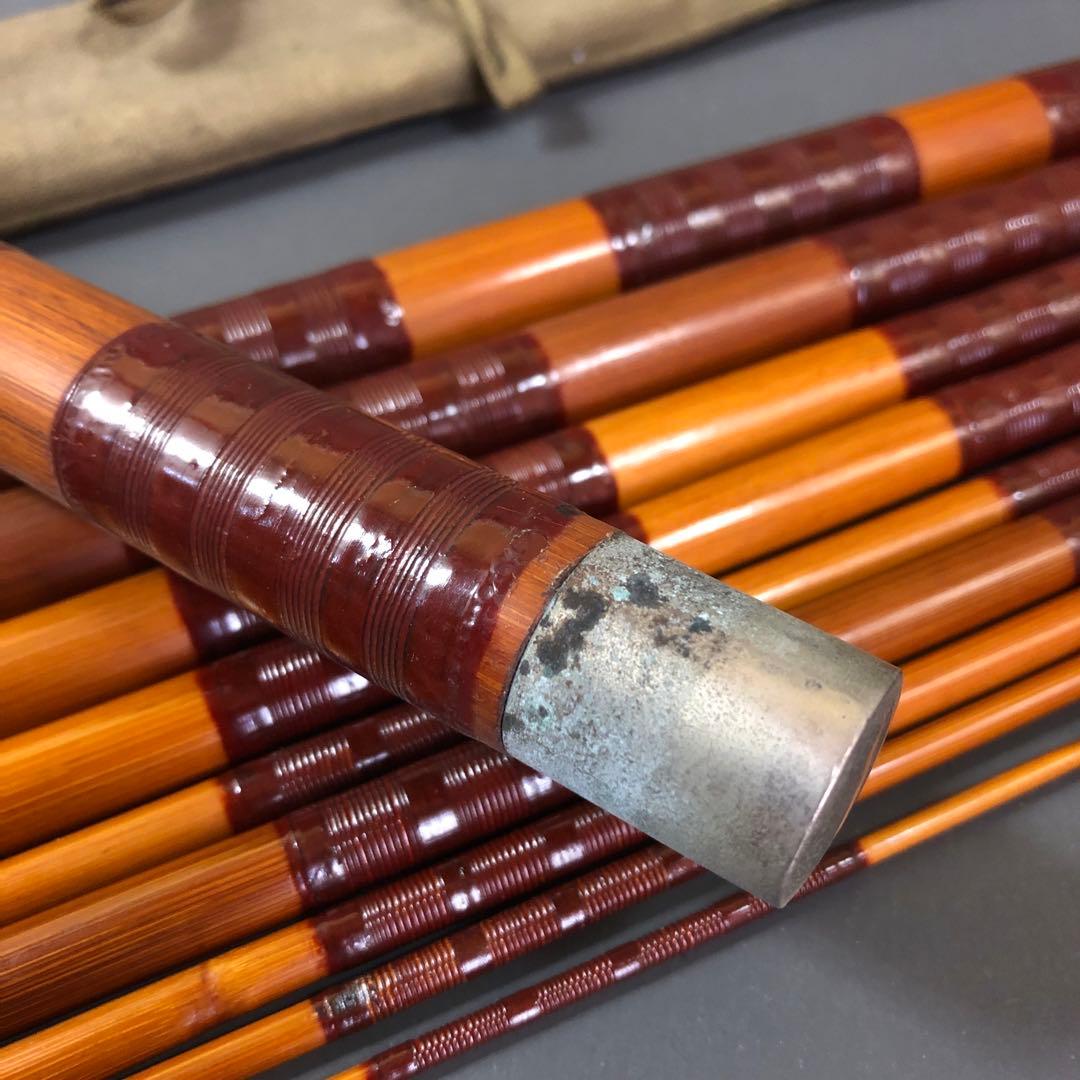 手造り 並継式延べ竿　ジャンク