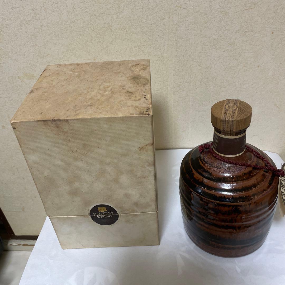 サントリー 梓の森プラント竣工記念 益子焼ボトル 760ml 43％ 箱付